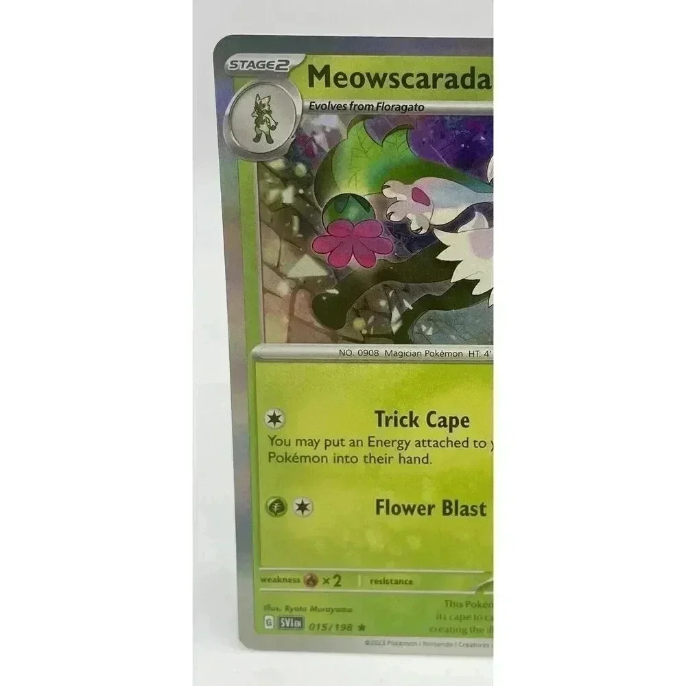 Meowscarada Scarlet & Violet 015/198 Base Set Pokemon TCG Holo Mint‎ Unplayed